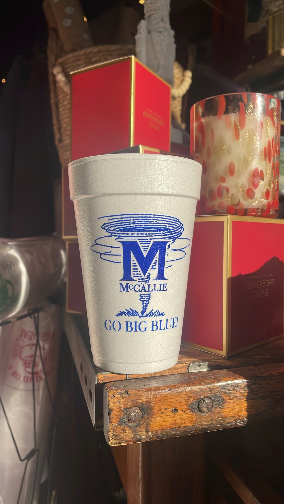 McCallie Styrofoam Novelty Cups