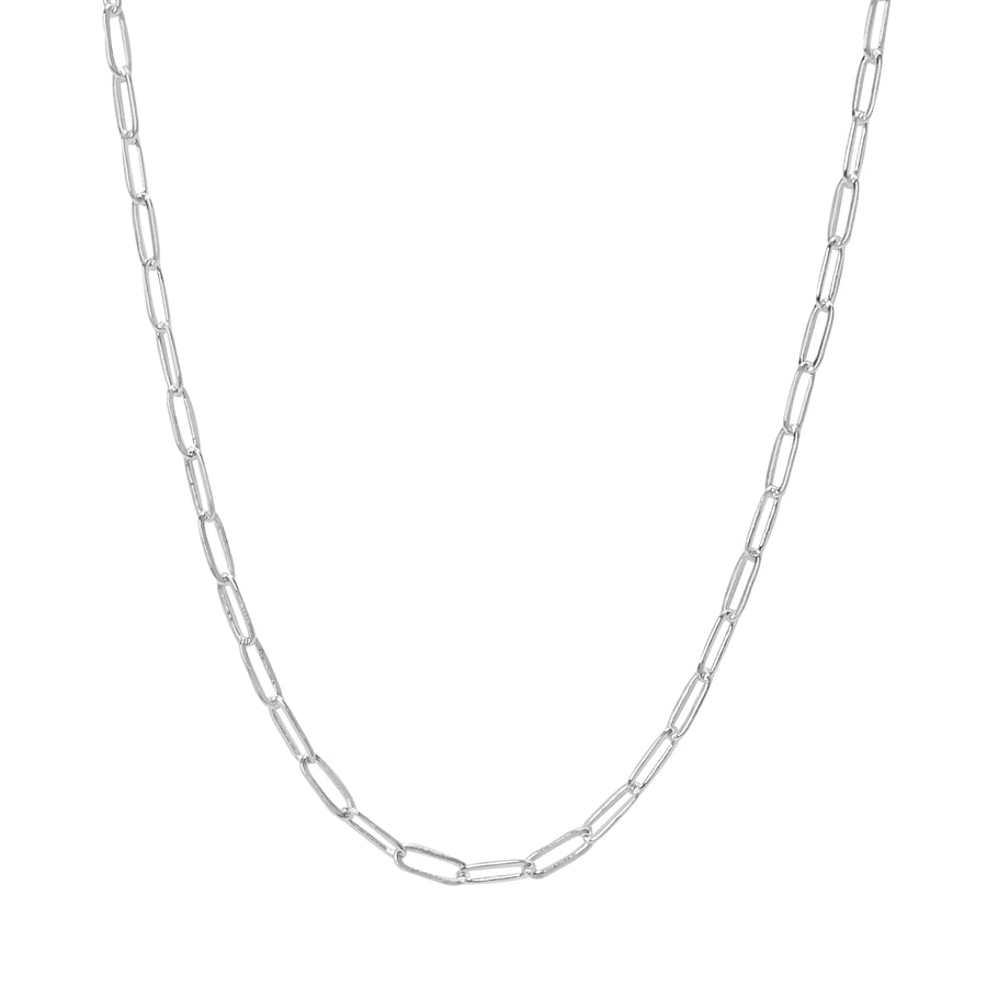 Maya J | Tiny Paperclip Necklace Chain with Extender