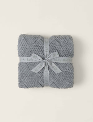 Barefoot Dreams | CozyChic Diamond Weave Blanket - Moonbeam