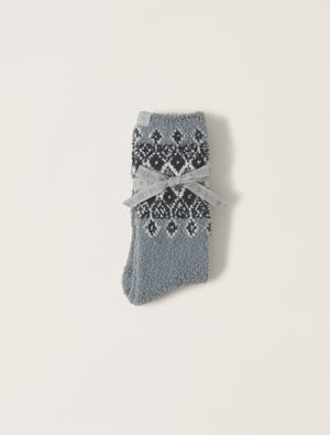 Barefoot Dreams | CozyChic Fair Isle Socks