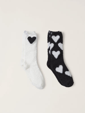 Barefoot Dreams | Cozychic® Heart Print Sock Set