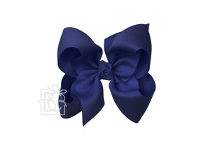 Signature Grosgrain Double Knot Bow on Clip - 5.5" XL