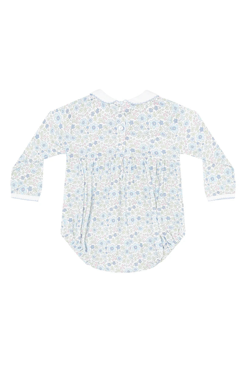 Blue Meadow Smocked Bubble