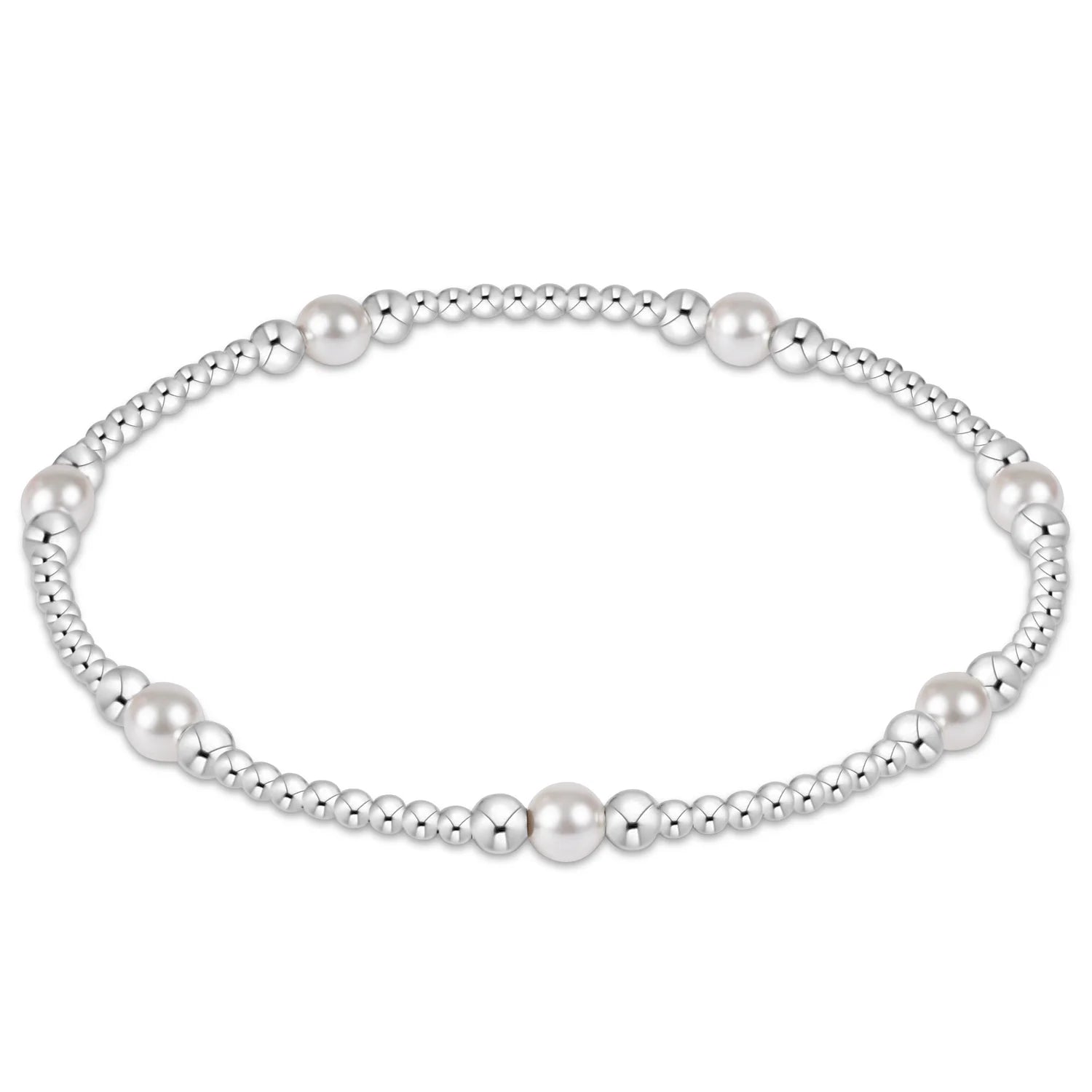 Purpose Pearl 4mm Bead Bracelet - Sterling