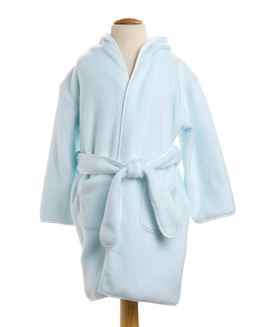 Blue Fleece Bathrobe