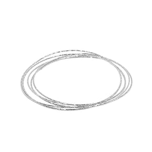 MayaJ | Ultra Thin Interlocking Bangle Bracelet