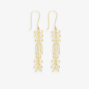 INK + ALLOY | Elsa Botanical Nordic Floral Drop Earrings