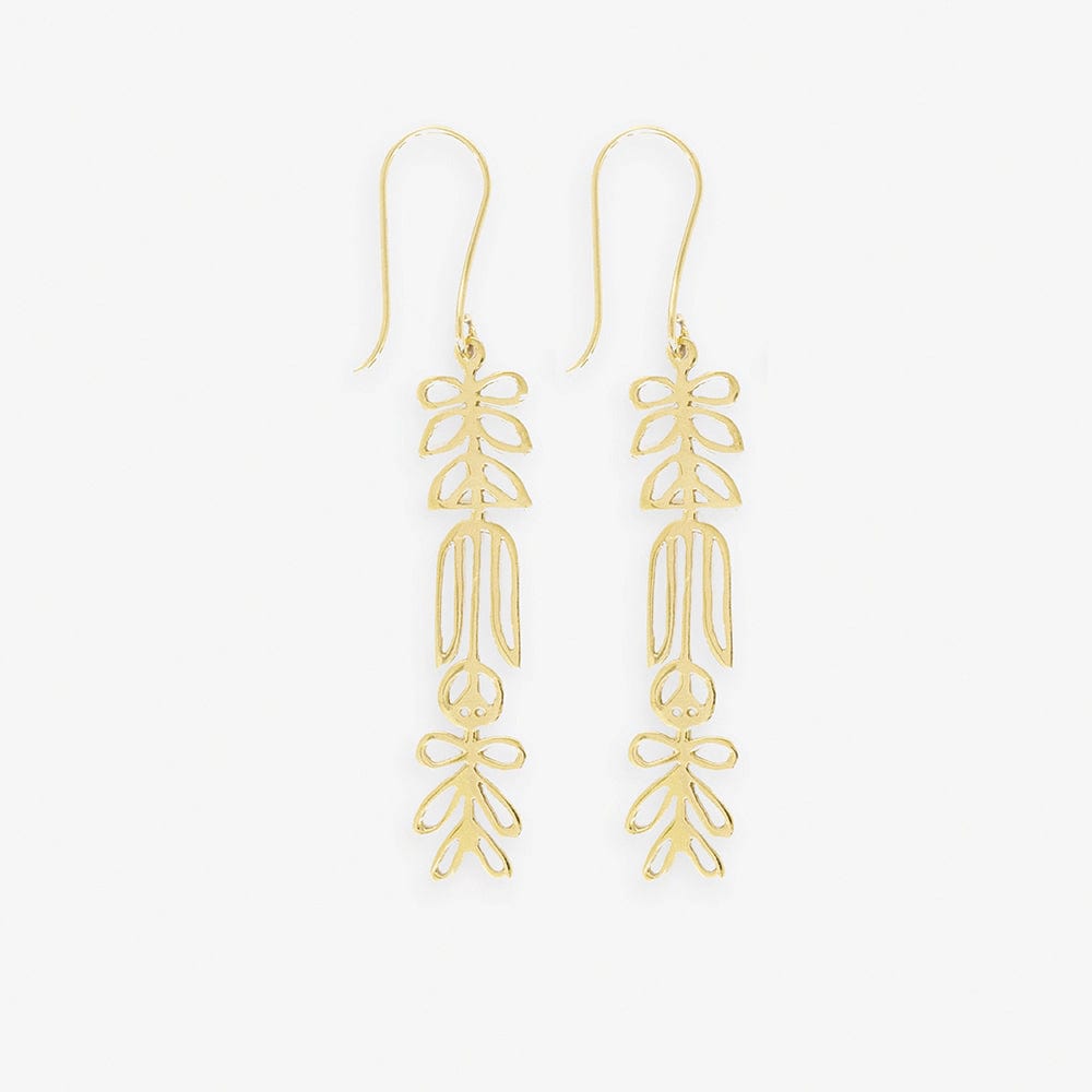 INK + ALLOY | Elsa Botanical Nordic Floral Drop Earrings