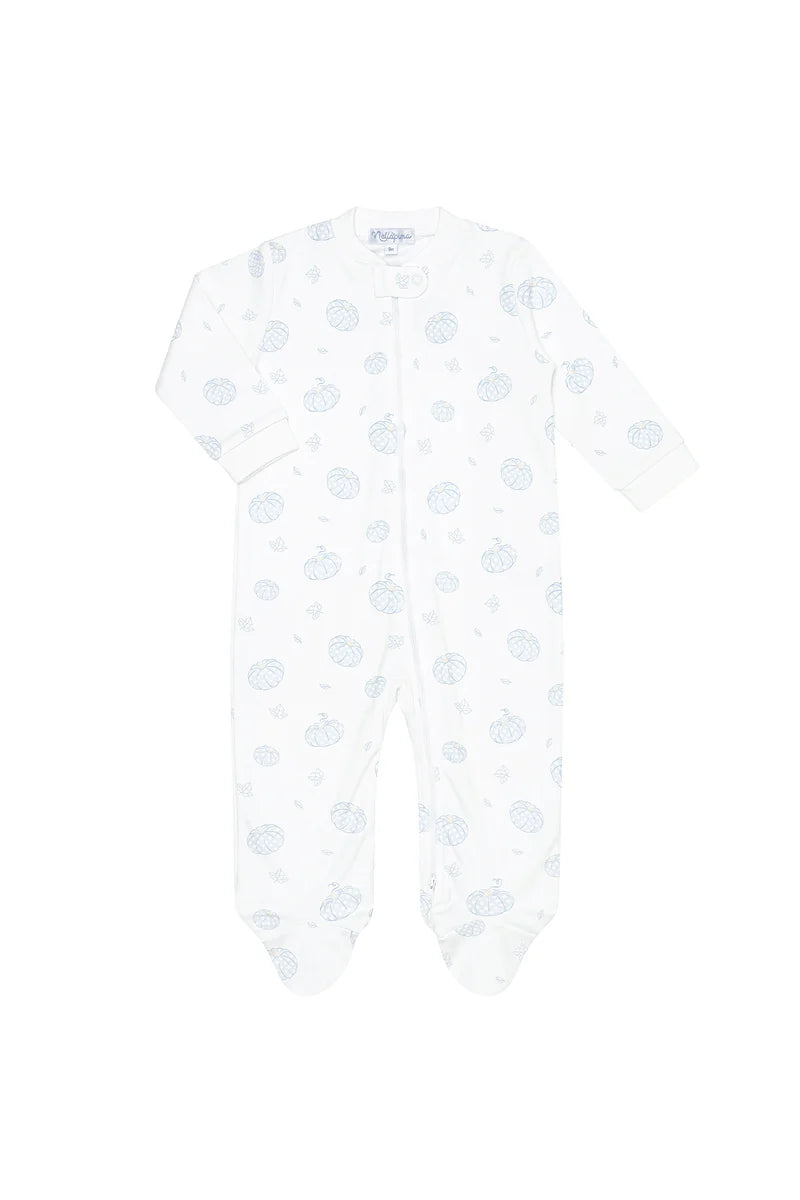 Pumpkin Patch Zipper Footie