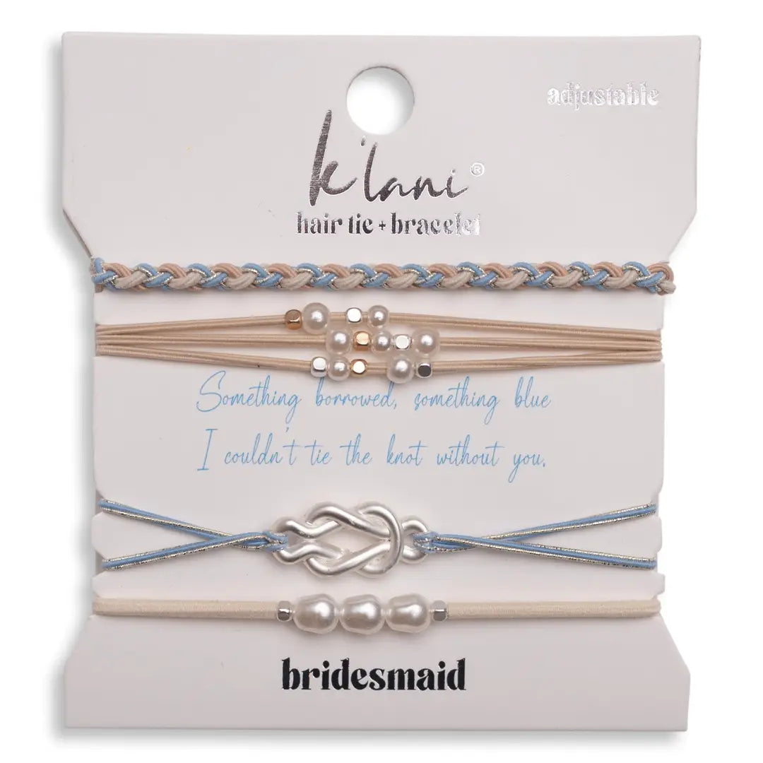 Bridesmaid Hair Tie Bracelet