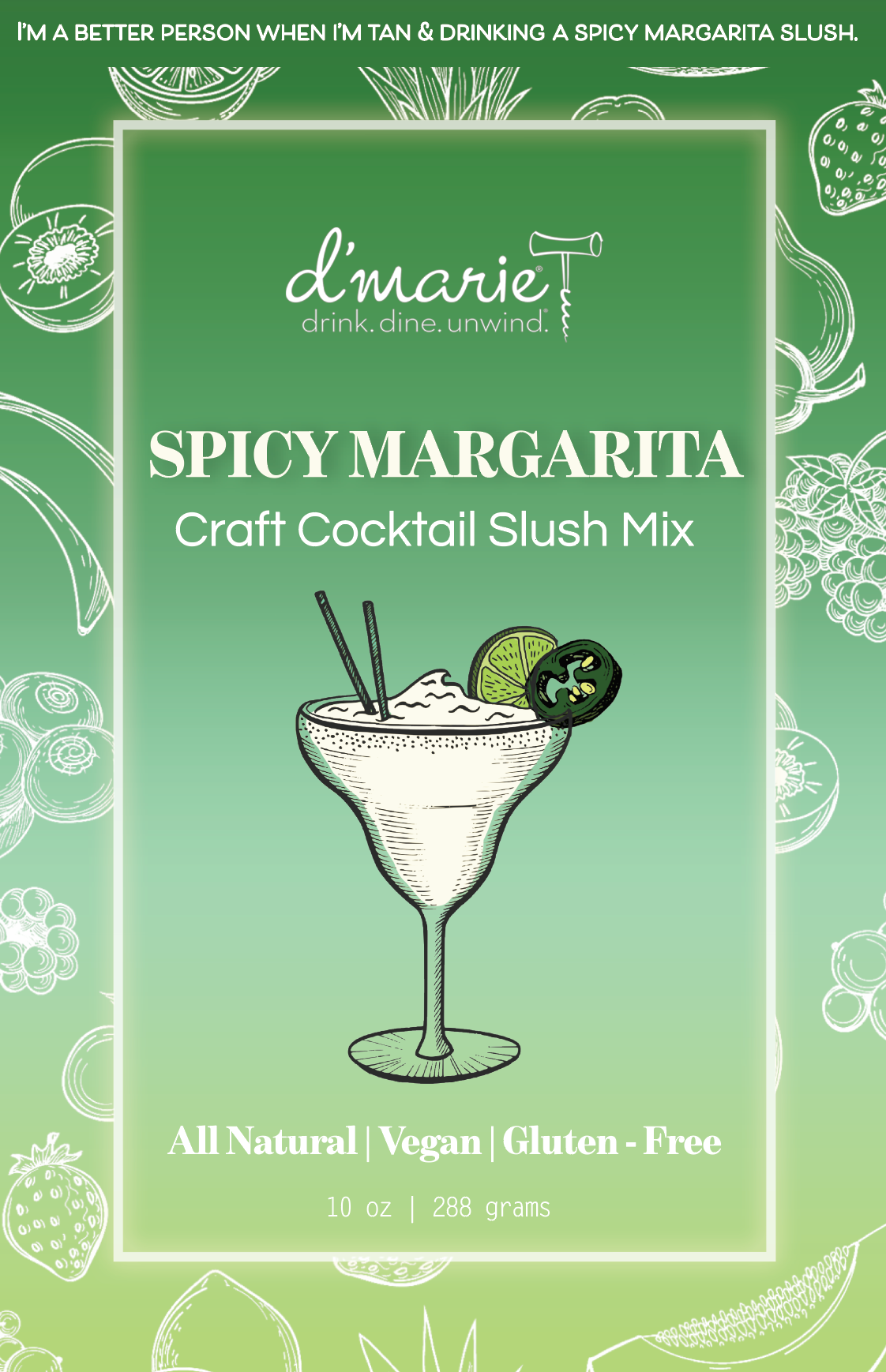 Spicy Margarita Ready to Freeze Drink Pouch
