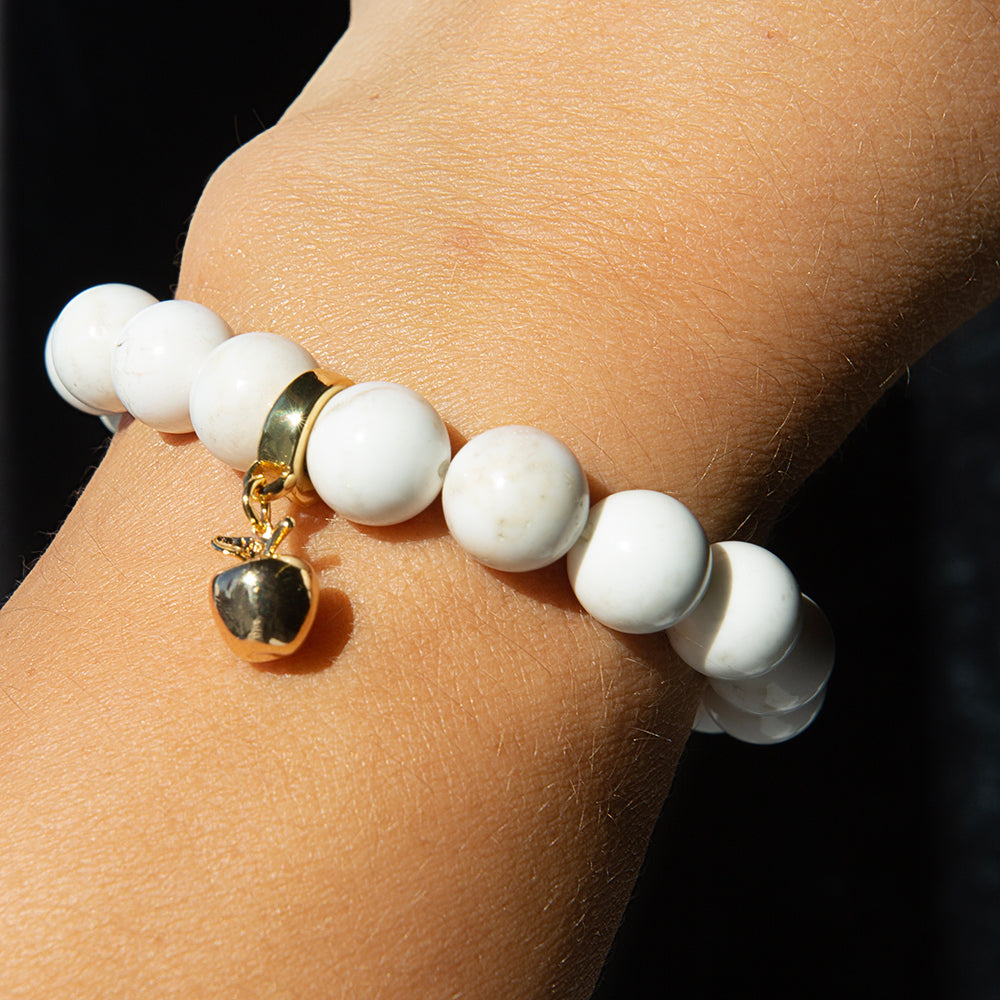 Lenny & Eva | Howlite and Charm Bracelets