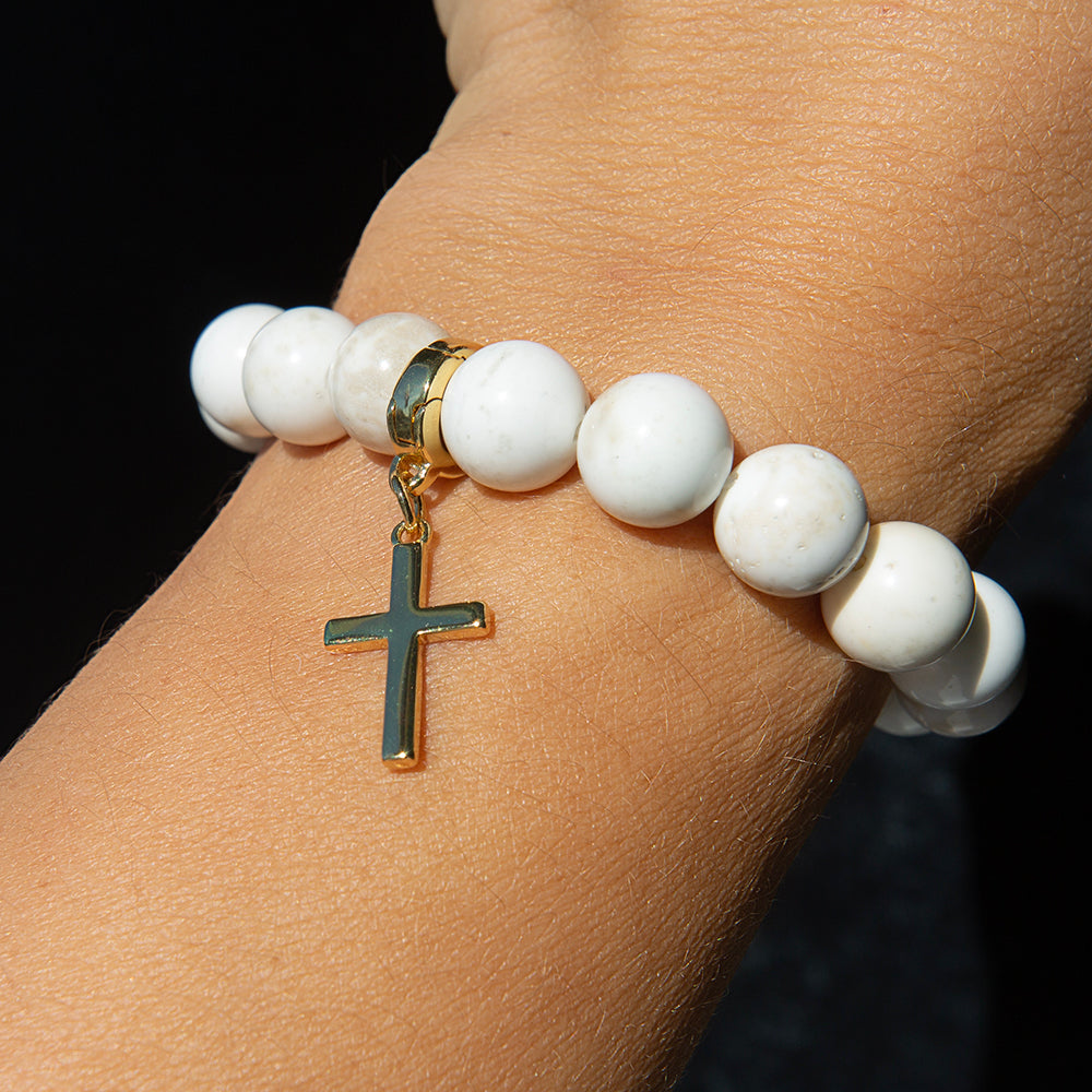 Lenny & Eva | Howlite and Charm Bracelets