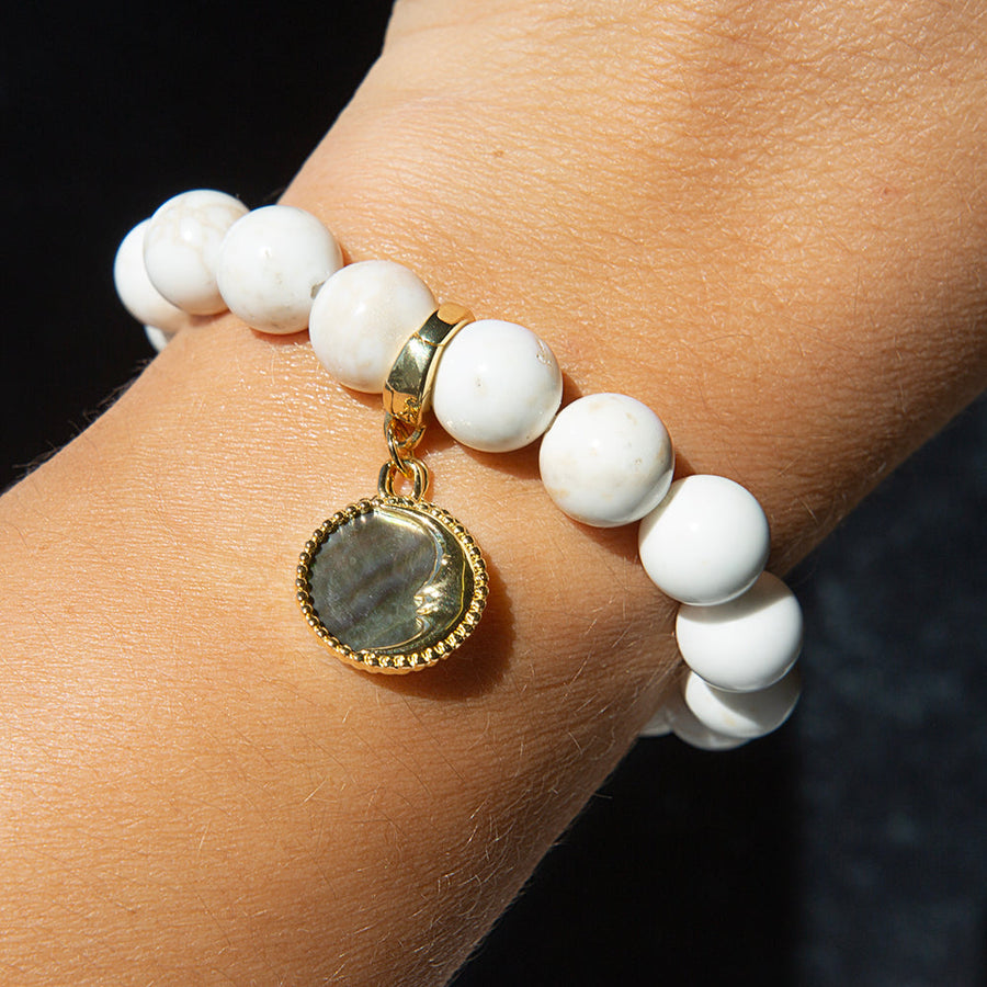 Lenny & Eva | Howlite and Charm Bracelets