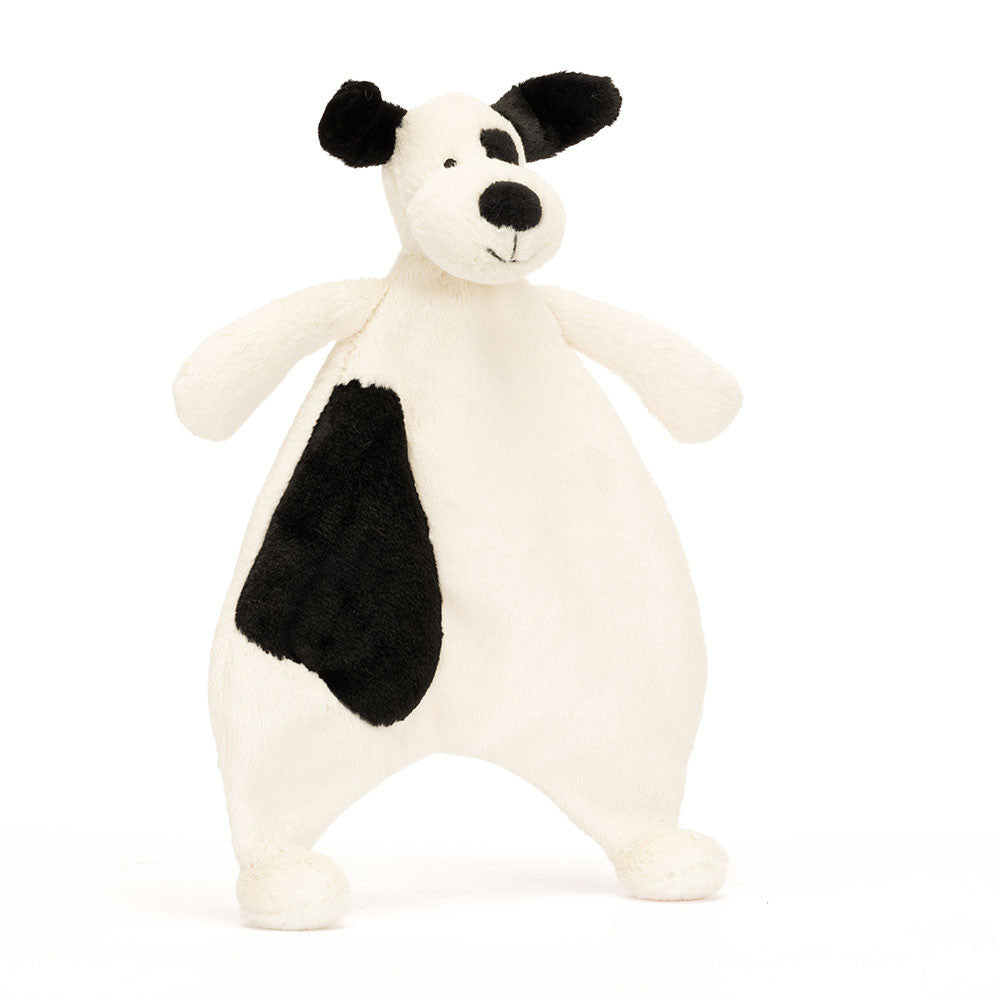 Jellycat | Bashful Black & Cream Puppy Comforter