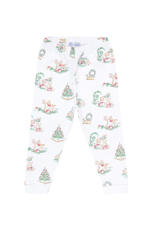 Nellapima | Girls Christmas Toile Pajamas