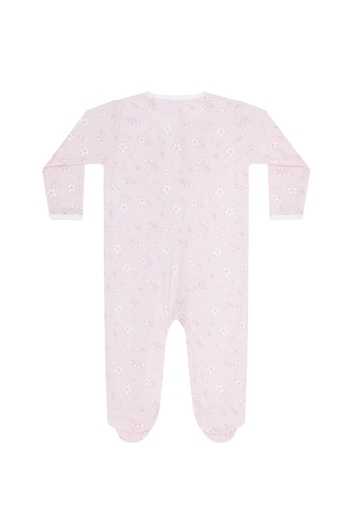 Cherry Blossom Zipper Footie