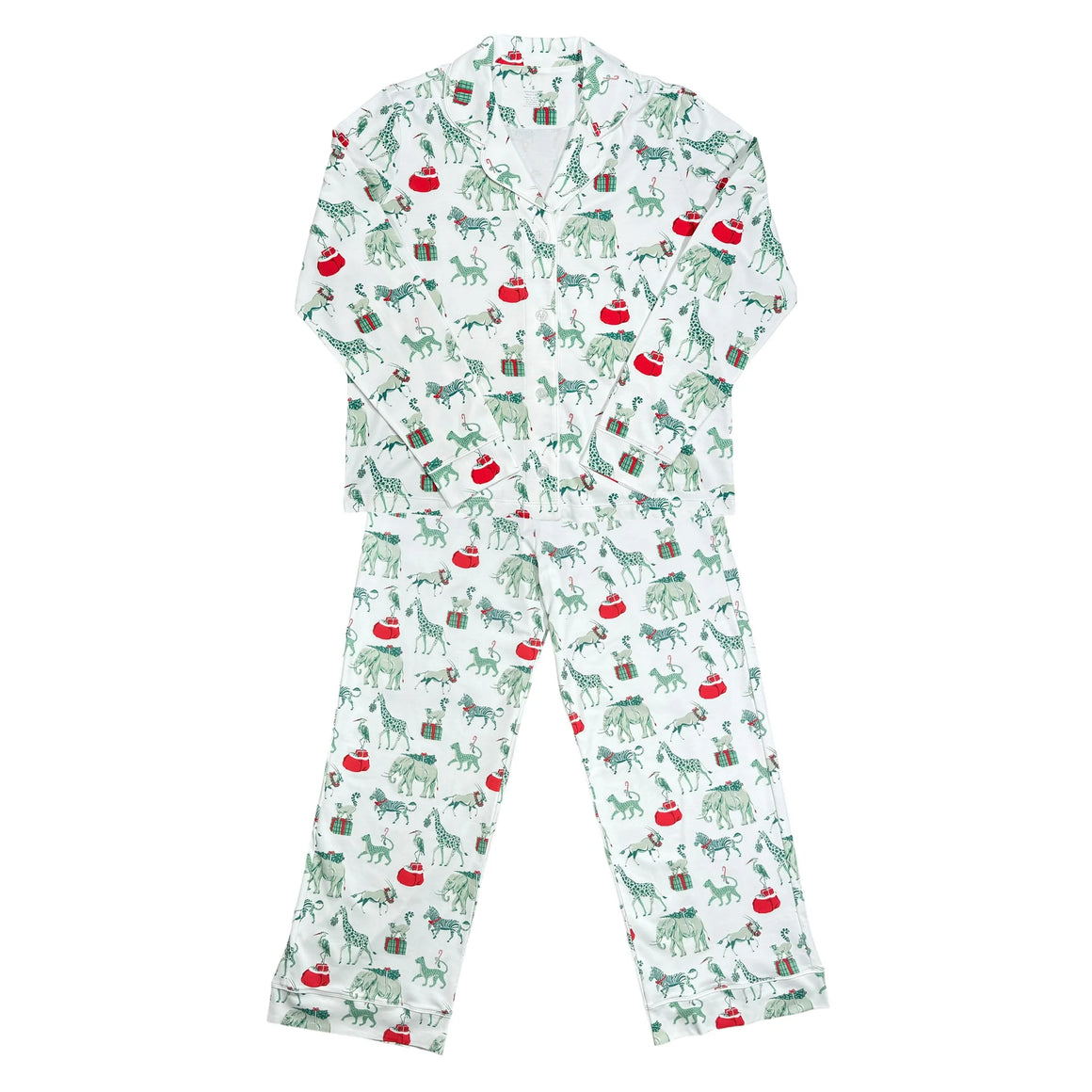 Heyward House | Women's Pajama Set Christmas Safari