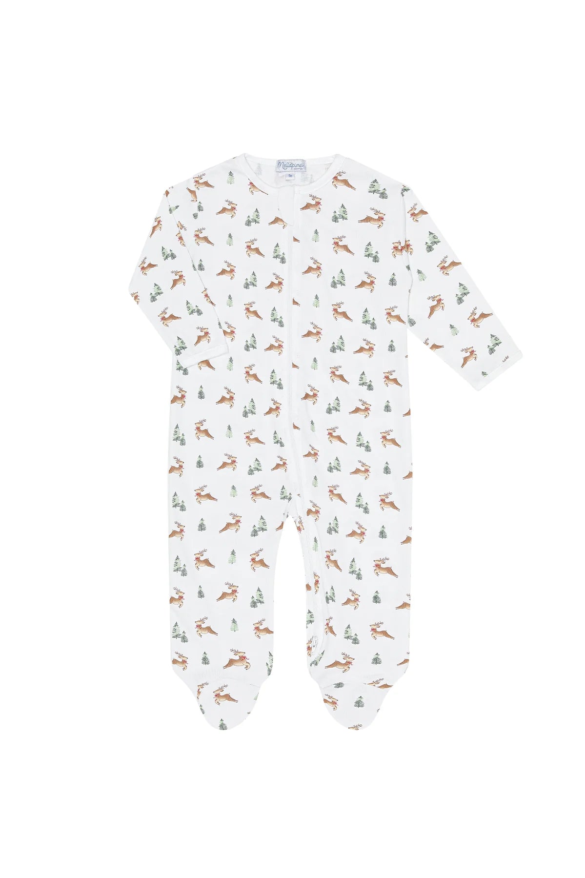 Christmas Reindeer Zipper Footie