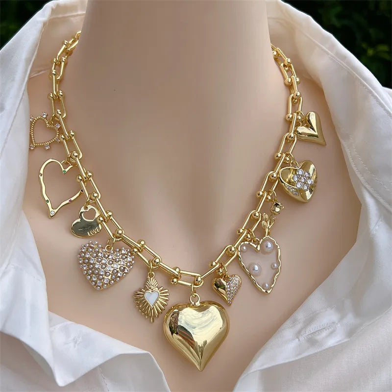 Hannah Heart Charm Necklace