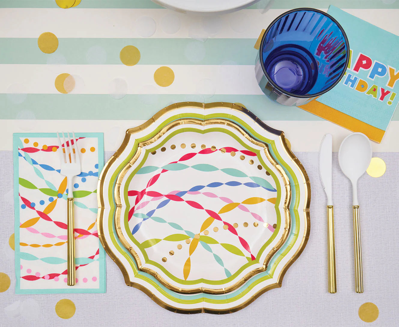 Sophistiplate | Bright Birthday Salad Plate