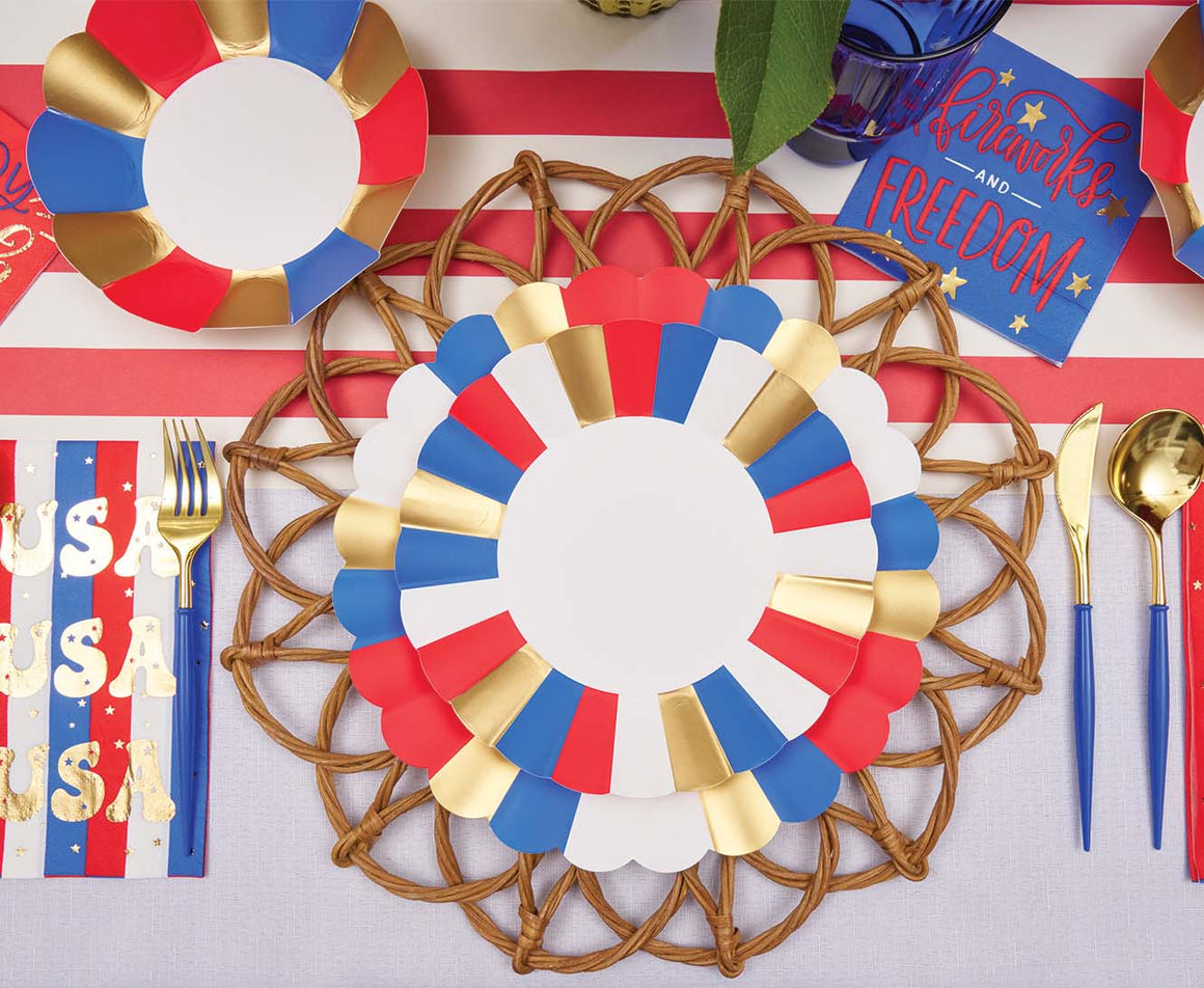 Sophistiplate | Modern Patriotic Dinner Plates/8pk