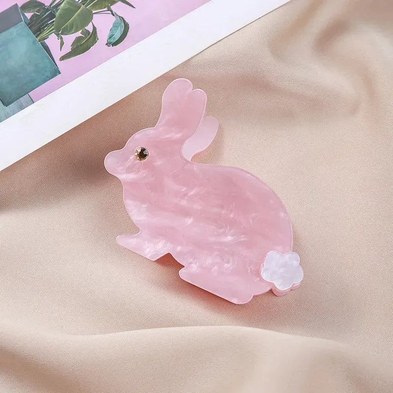 Pink Bunny Hair Claw