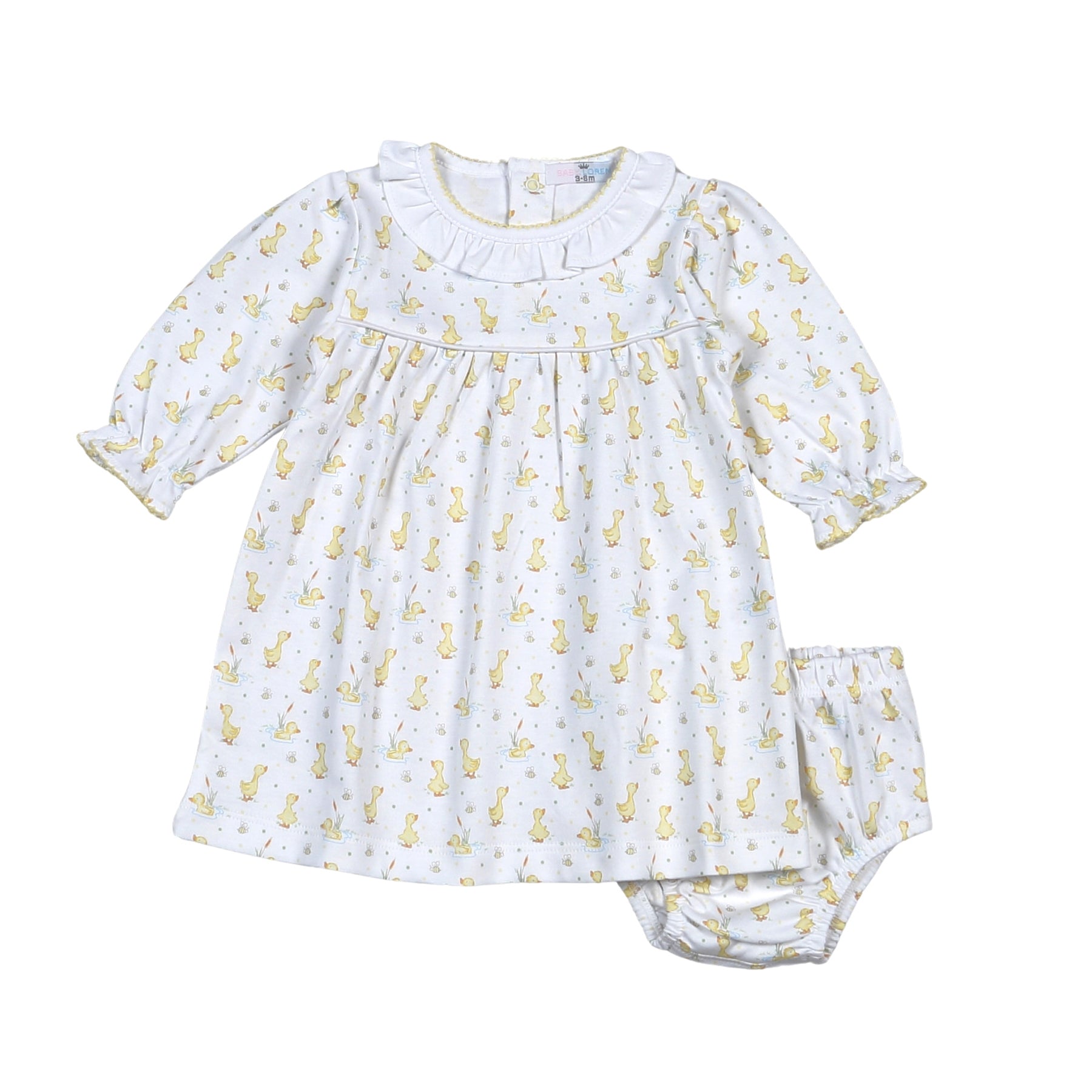 Baby Loren | Baby Ducks in the Pond Dress w/ Diaper Cover