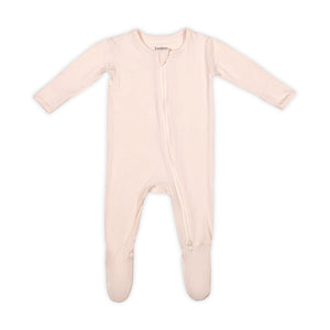 bamboo little | Pink Zippered Footie