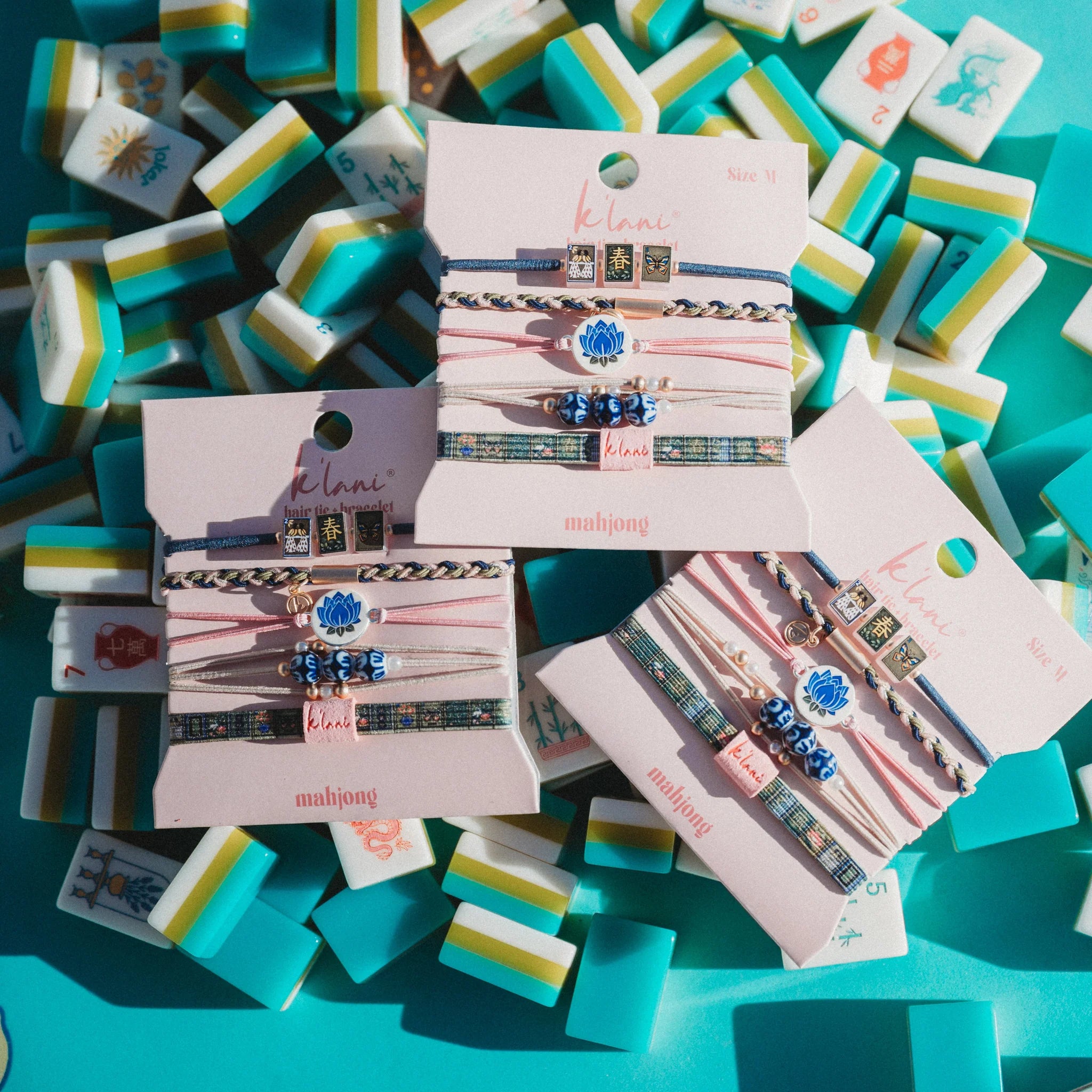 Mahjong Hair Tie Bracelet