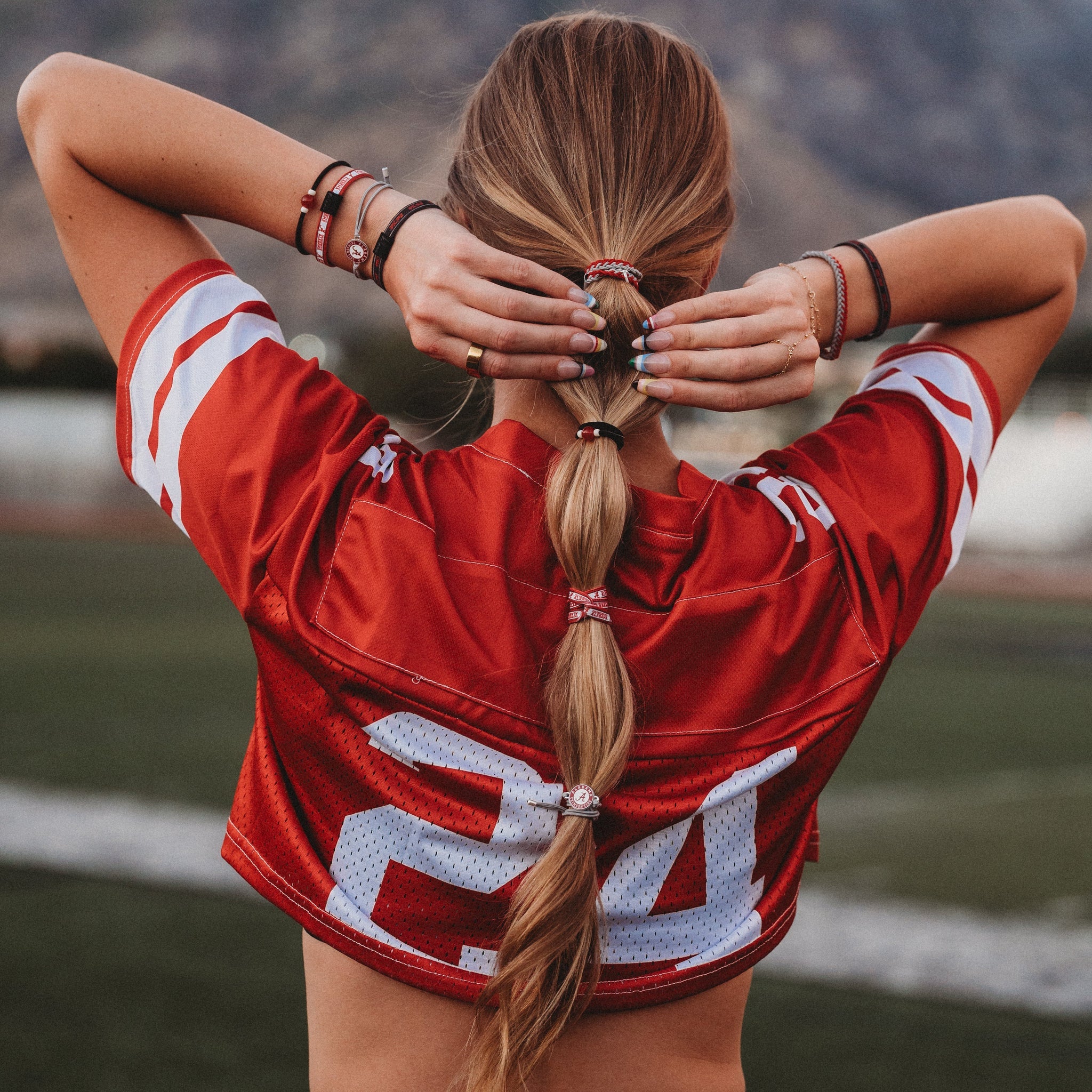 "University of Alabama" Game Day Hair Tie Bracelets