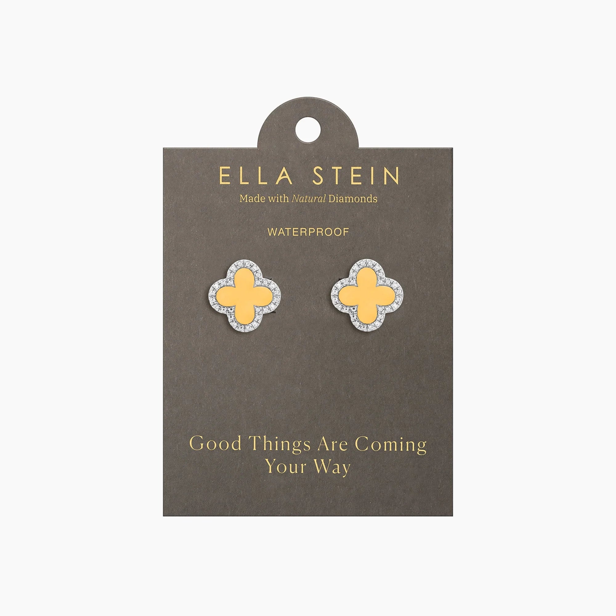 Waterproof Classic Bloom Clover Stud Earrings