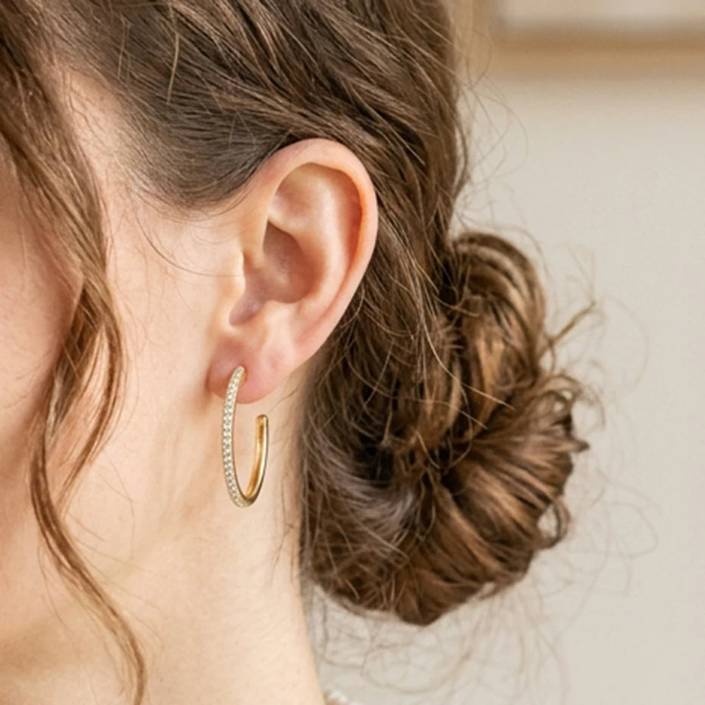 Waterproof A Hoop Thing Medium Hoop Earrings
