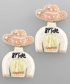 Bride Cowgirl Earrings