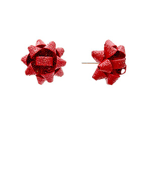 Stella |Retro Christmas Bow Earrings