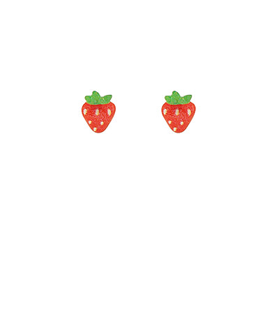 STRAWBERRY STUD EARRING