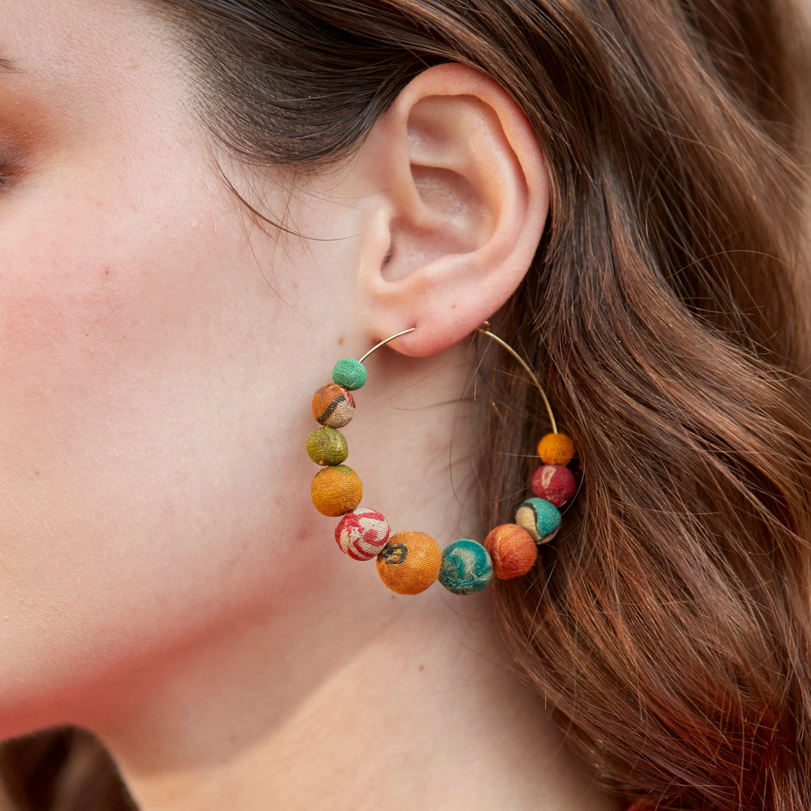 World Finds | Kantha Graduated Hoops