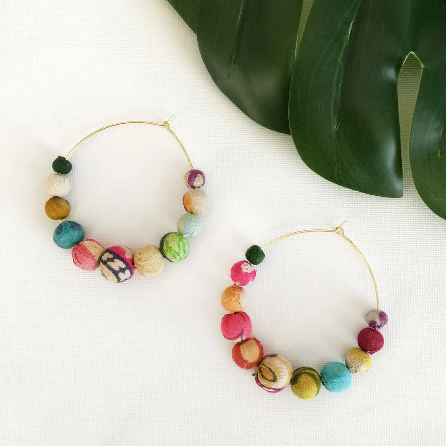 World Finds | Kantha Graduated Hoops