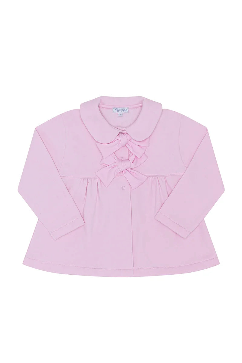 Elise Bow Coat - Pink