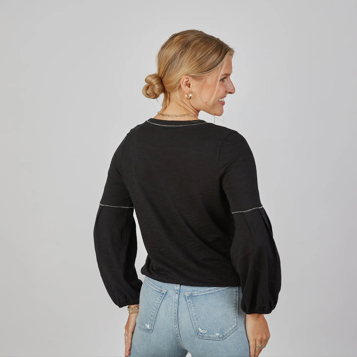 English Popover Long Sleeve Top