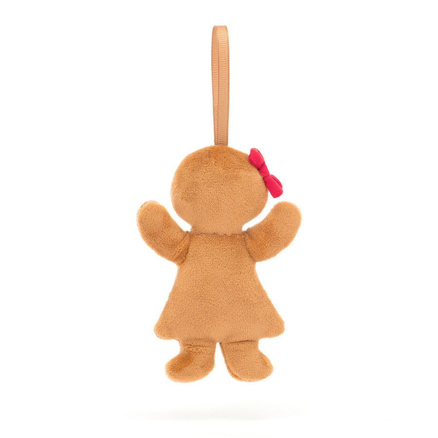 Jellycat | Festive Folly Gingerbread Ruby Ornament