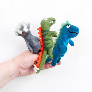 Dinosaur Felt Finger Puppets