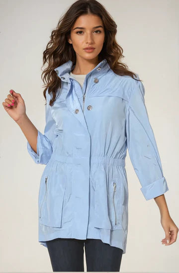 Ciao Milano | Light Blue Tess Anorak Jacket