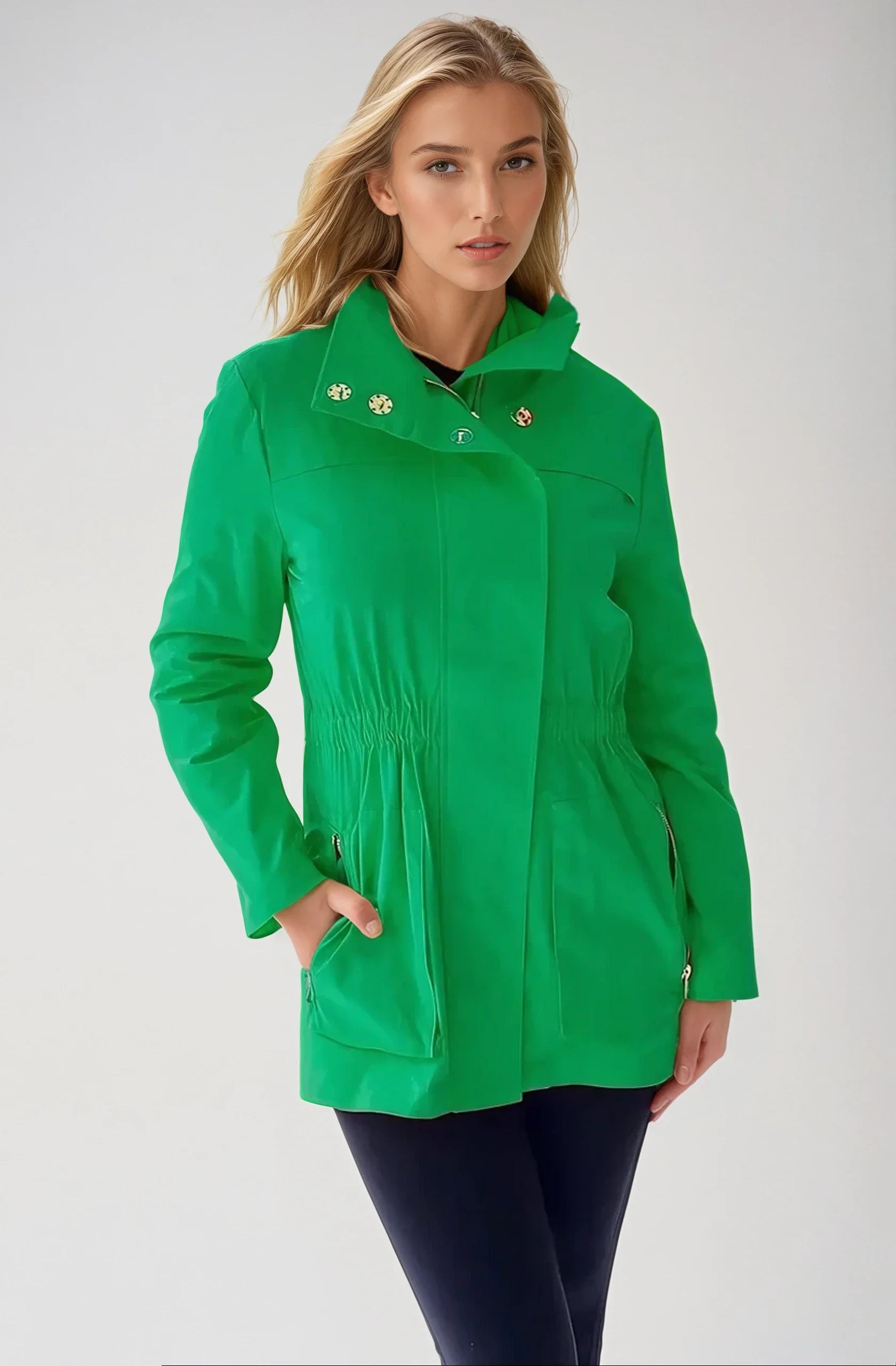 Ciao Milano | Tess Anorak Jacket - Irish Green