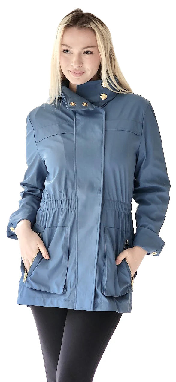 Ciao Milano | French Blue Tess Anorak Jacket