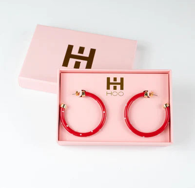 Hoo Hoops - Red with Pearls