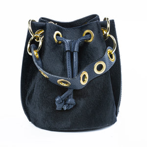 Germán Fuentes | Olivia Cowhide Leather Bucket Bag