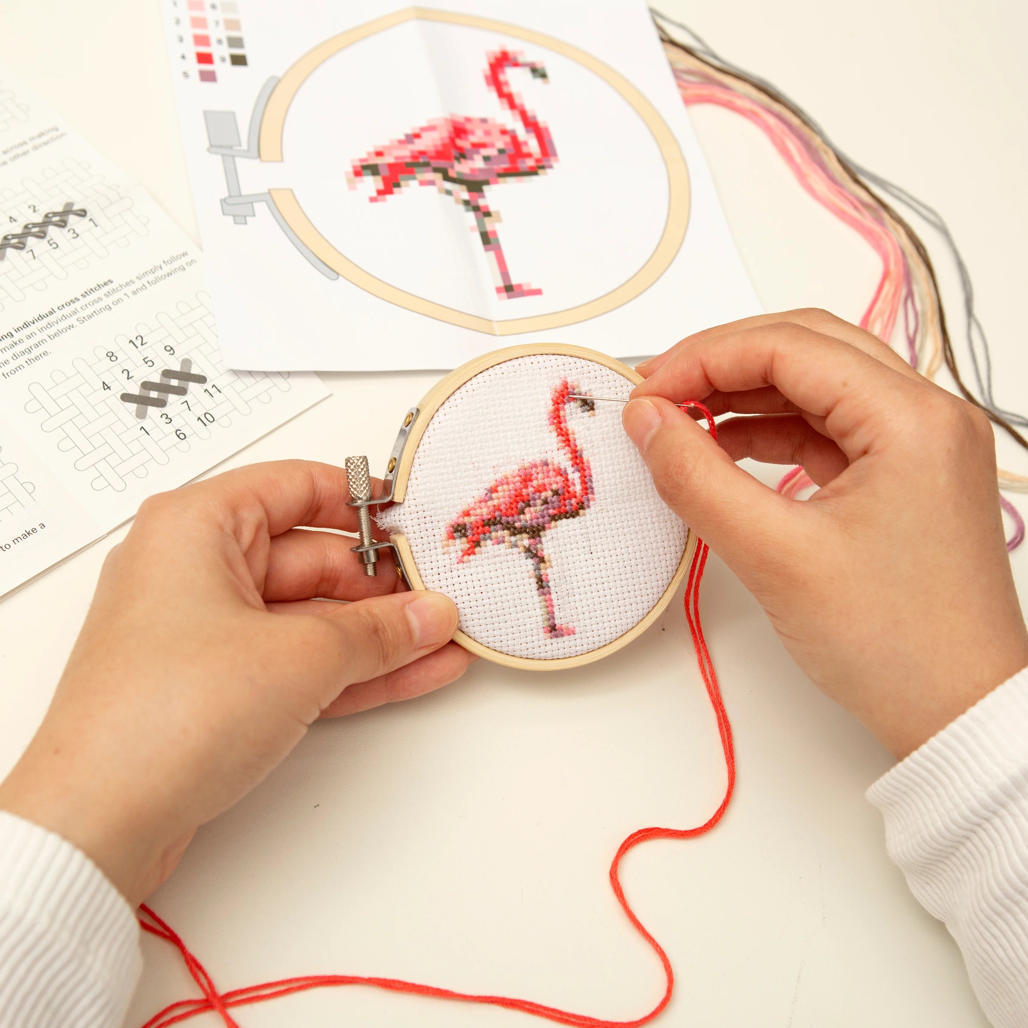 Kikkerland | Mini Cross Stitch Embroidery Kit