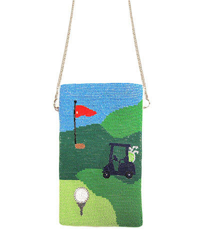 Beaded Golf Crossbody Bag
