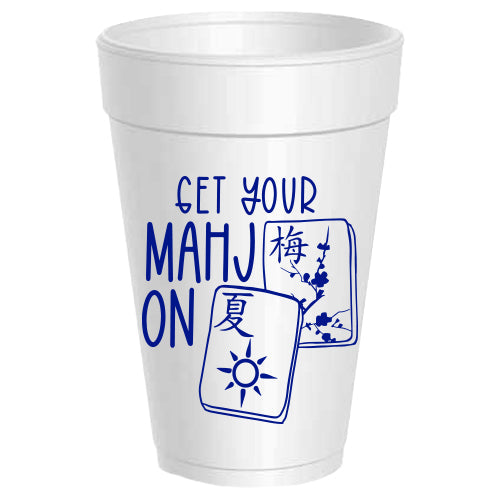 Mahjong Styrofoam Cup